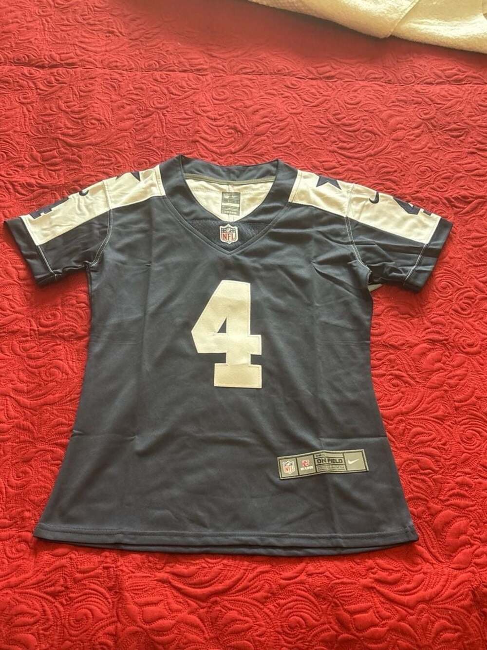 Kids Nike NFL Dallas Cowboys Dak Prescott #4 On-Field Jersey - Navy Blue Alterna